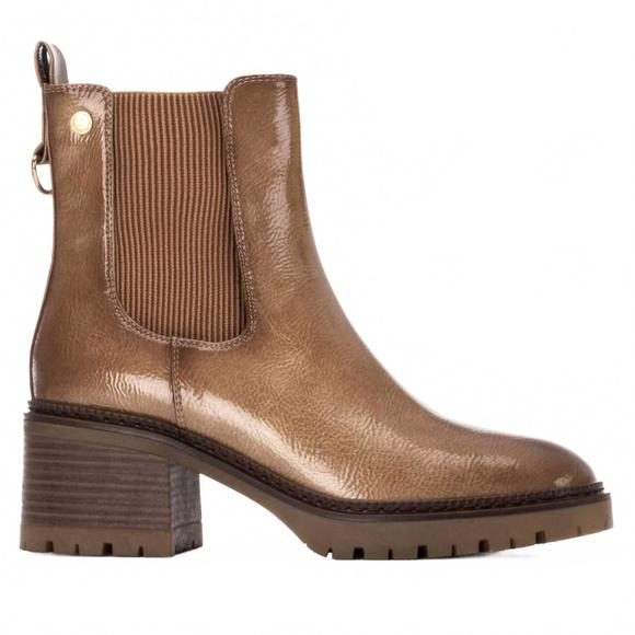 NEW XTI women's 144277 heeled booties in beige